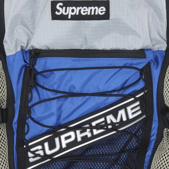 Supreme FW23 3D Logo Backpack Blue Multi - Picture 4 of 4